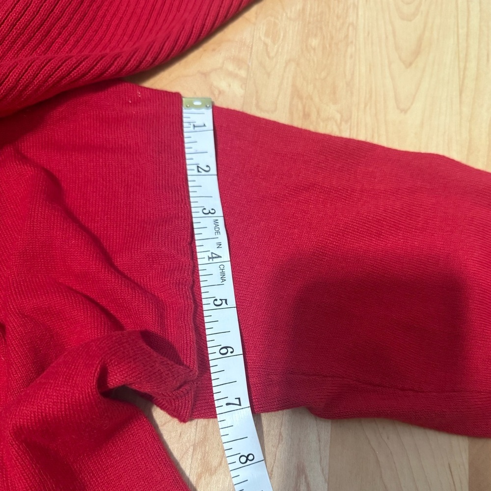 Michael MichaelKors Red Turtle neck sweater Size M - Picture 14 of 16